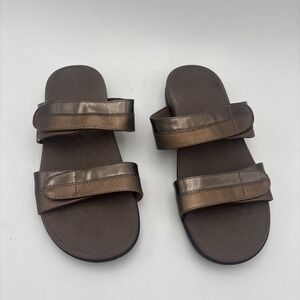 Women's Size 9 (40) VIONIC Shore Copper Bronze Dual Strap Arch Support Sandals